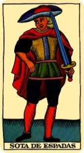 Valet of Swords